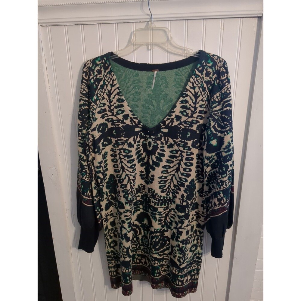 Free People Music & Lyrics Womens Dress Mini Sweater Dress Ladies Knit Boho Sz M